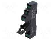 Socket; 10A; for DIN rail mounting; spring clamps; plastic; Zelio SCHNEIDER ELECTRIC