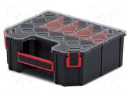 Container: collective; with partitions; black; high; TAGER KISTENBERG