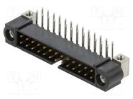 13+13 Pos. Male DIL Horizontal Throughboard Conn. Jackscrews HARWIN