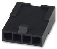 CONN HOUSING, PLUG, 4POS, 3MM