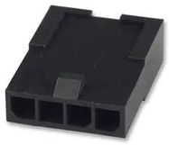 CONNECTOR HOUSING, PLUG, 4 WAY, NYLON