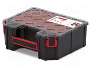 Container: collective; with boxes; black; high; 284x243x105mm KISTENBERG