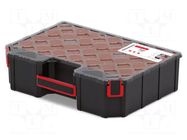 Container: collective; with boxes; black; high; 390x284x105mm KISTENBERG