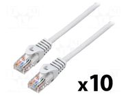 Patch cord; RJ45 plug,both sides; U/UTP; 5e; stranded; CCA; 3m; PVC LANBERG