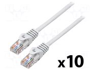 Patch cord; RJ45 plug,both sides; U/UTP; 5e; stranded; CCA; 3m; PVC LANBERG