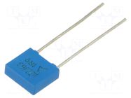 Capacitor: polyester; 220nF; 40VAC; 63VDC; 5mm; ±5%; 7.3x6.5x2.5mm EPCOS / TDK