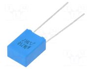 Capacitor: polyester; 100nF; 160VAC; 250VDC; 5mm; ±10%; THT; reel EPCOS