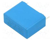 Capacitor: polypropylene; X2; 1uF; 305VAC; 26.5x20.5x11mm; THT EPCOS