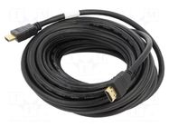 Cable; HDMI plug,both sides; PVC; 10m; black; HDMI 1.4; Core: CCS LANBERG
