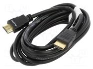 Cable; HDMI plug,both sides; PVC; 3m; black; HDMI 1.4; 30AWG; box LANBERG