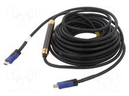 Cable; HDMI plug,both sides; PVC; HDMI 2.0; 15m; black; 30AWG LANBERG