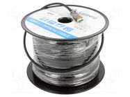 Cable; HDMI plug,both sides; PVC; HDMI 2.1; Len: 80m; black LANBERG