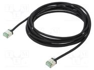 Patch cord; U/FTP; Cat 8.1; stranded; Cu; LSZH; black; 3m; 32AWG Goobay