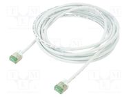 Patch cord; U/FTP; Cat 8.1; stranded; Cu; LSZH; white; 3m; 32AWG Goobay