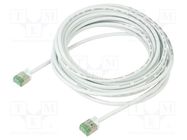 Patch cord; U/FTP; Cat 8.1; stranded; Cu; LSZH; white; 5m; 32AWG Goobay