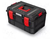 Chest; tool case; black; polymer; X BLOCK TECH; 546x380x307mm KISTENBERG