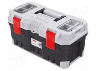 Chest; tool case; black-grey; polymer; TITAN PLUS; 554x286x276mm KISTENBERG