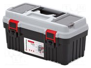 Box; tool case; black-gray; polymer; OPTIMA; 470x256x238mm; 13kg KISTENBERG