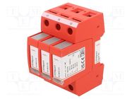 Surge arrester; Type 2; Poles: 3; 20kA; for DIN rail mounting DEHN