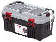 Chest; tool case; black-grey; polymer; OPTIMA; 470x256x238mm; 13kg KISTENBERG