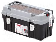 Chest; tool case; black-grey; polymer; OPTIMA; 540x278x269mm; 20kg KISTENBERG