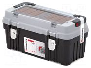 Chest; tool case; black-grey; polymer; OPTIMA; 540x278x269mm; 20kg KISTENBERG