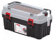 Chest; tool case; black-grey; polymer; OPTIMA; 540x278x269mm; 20kg KISTENBERG