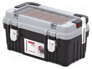 Chest; tool case; black-grey; polymer; OPTIMA; 470x256x238mm; 13kg KISTENBERG