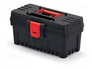 Chest; tool case; black; polymer; DARK; 360x193x186mm; 10kg KISTENBERG