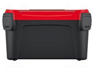 Box; tool case; black-red; SMART; 380x234x225mm; 8.5kg; SMART 40 KISTENBERG