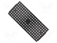 Electronic components tray; ESD; 10x10x1mm; black; 150°C; TQFP ANTISTAT