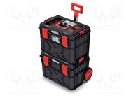 Suitcase: toolbox; 546x380x407mm; polymer; X BLOCK LOG; IP55 KISTENBERG