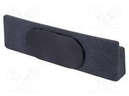 Car loudspeaker enclosure; MDF; black melange; textil; 200mm BASSER