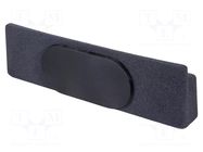 Car loudspeaker enclosure; MDF; black melange; 200mm; Porsche BASSER