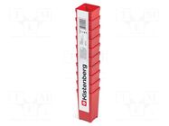 Container: cuvette; red; high; 50x50x97mm; 10pcs; TAGER BOX KISTENBERG