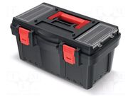 Chest; tool case; black; polymer; DARK; 476x258x226mm; 12kg KISTENBERG