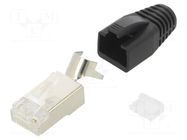 Connector: RJ45; plug; PIN: 8; Cat: 6a; shielded,with strain relief MH CONNECTORS
