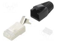 Connector: RJ45; plug; PIN: 8; Cat: 6; shielded,with strain relief MH CONNECTORS