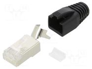 Connector: RJ45; plug; PIN: 8; Cat: 6; shielded,with strain relief MH CONNECTORS