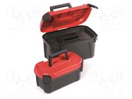 Suitcase: toolbox; 380x234x225mm; SMART; 2in1,mobile toolbox set KISTENBERG