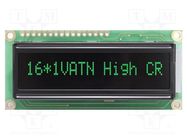 Display: LCD; alphanumeric; VA Negative; 16x1; 80x36x13.5mm; LED RAYSTAR OPTRONICS