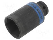 Socket; 6-angles,socket spanner,impact; HEX 34mm; 1/2"; long KING TONY