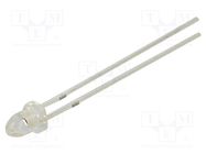 LED; 3mm; red; 40000÷50000mcd; 15°; Front: convex; 2.1÷2.6VDC; 130mW OPTOSUPPLY