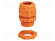 Cable gland; with metric thread; M40; 1.5; IP68; polyamide; orange OBO BETTERMANN