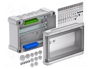 Enclosure: for modular components; IP66; No.of mod: 12; SDB; IK06 OBO BETTERMANN