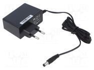 Power supply: switching; mains,plug-in; 18VDC; 1.33A; 25W; 86.11% POS