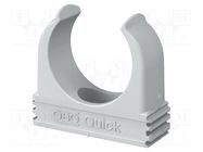 Bracket; polypropylene; light grey; W: 87.3mm; H: 74.5mm; Thk: 20mm 