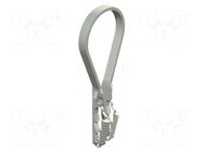 Cable strap clip; ØBundle : 20÷40mm; W: 4mm; polyamide; light grey OBO BETTERMANN