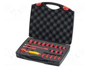 Wrench-set; 6-angles,insulated,socket spanner; Mounting: 1/4" WIHA