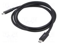 Cable; Thunderbolt 3,Thunderbolt 4,USB 2.0,USB 4.0; 1.2m; black GOOBAY